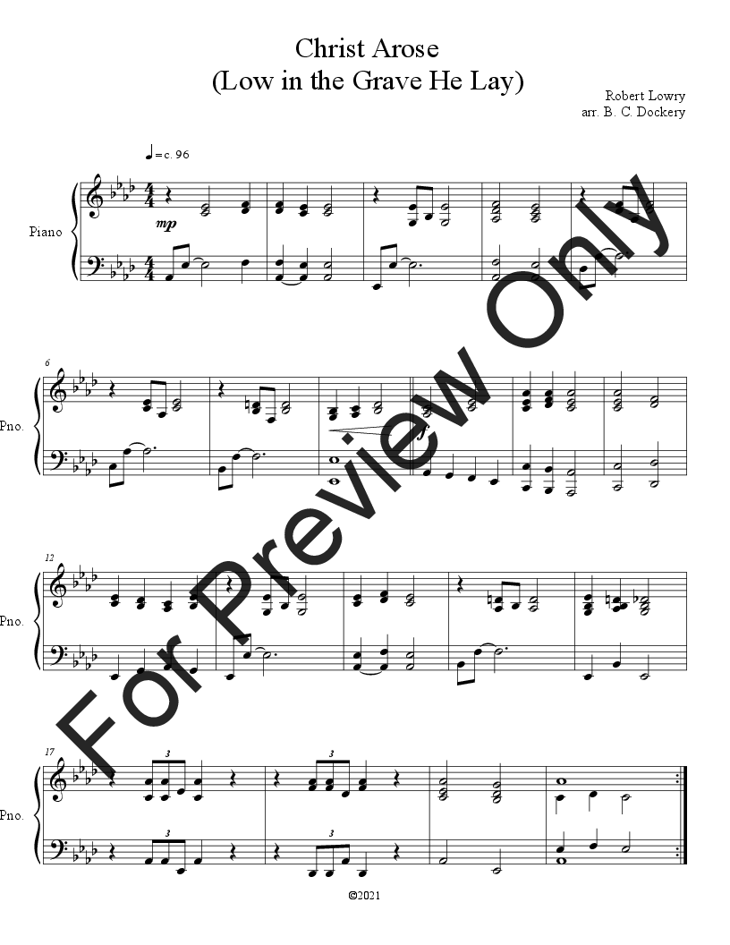 10 Easter Duets for 2 Clarinets and Piano - Vol. 1 P.O.D.