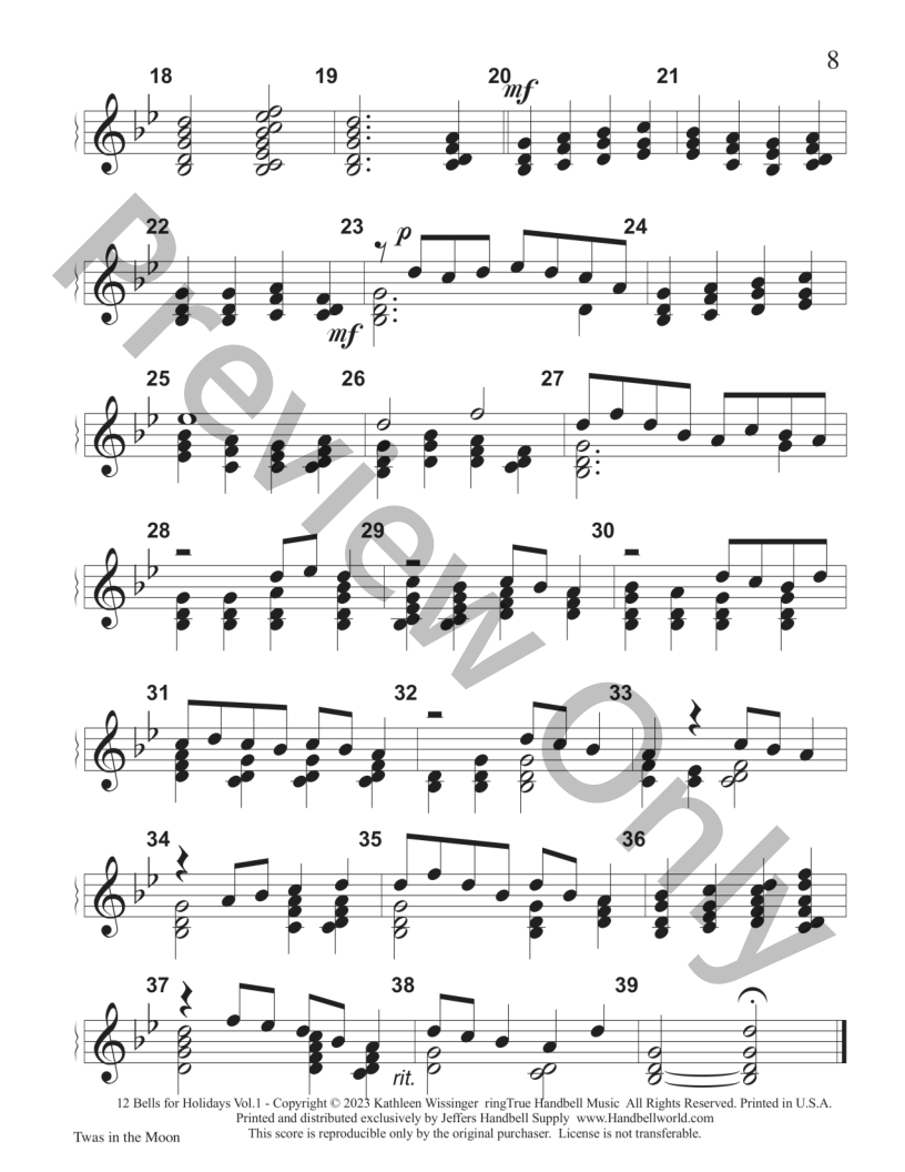 12 Bells for Holidays - B4-F6 2 Octaves