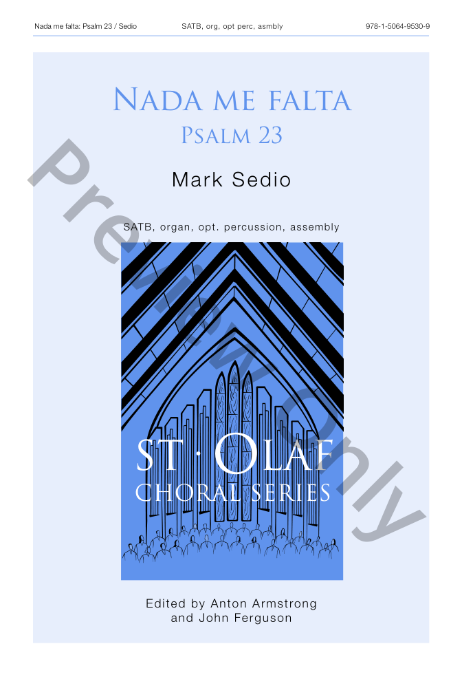 Nada me falta: Psalm 23 LARGE PRINT P.O.D.