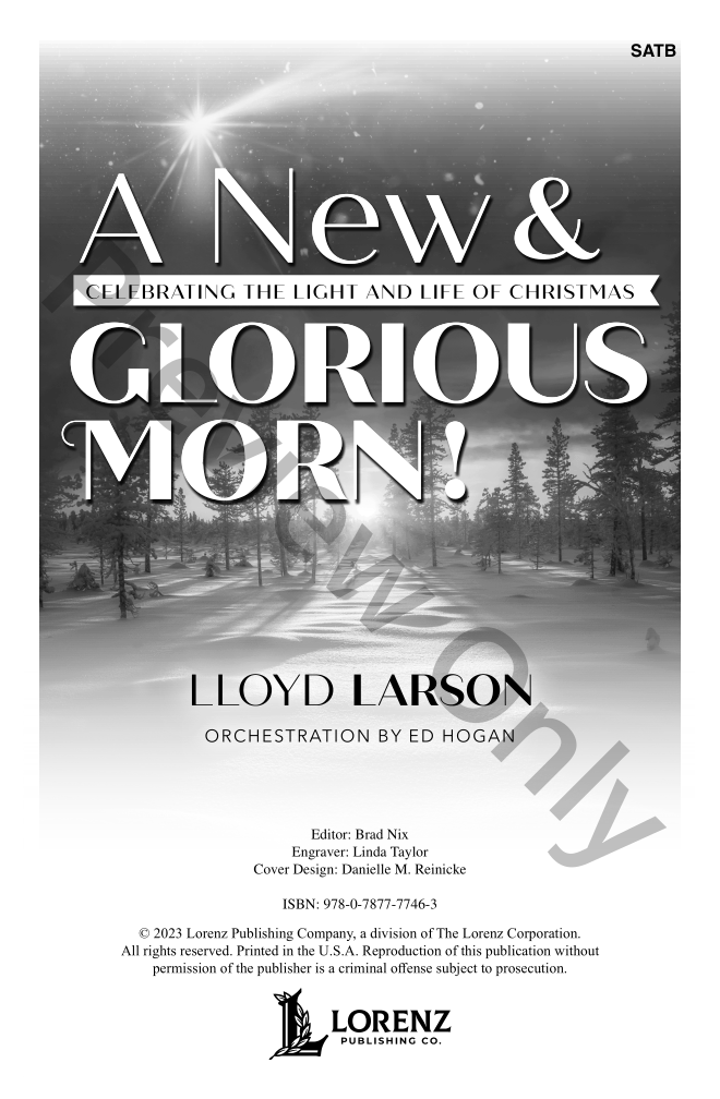 A New and Glorious Morn! SATB with Performance CD