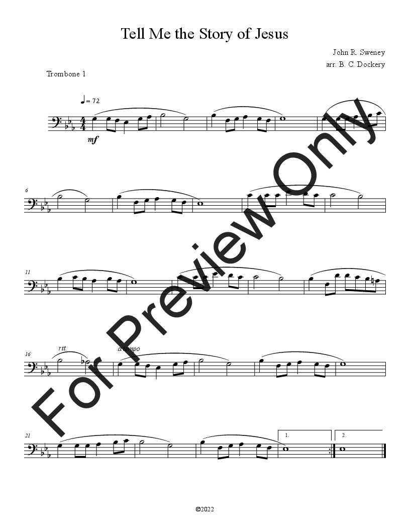 10 Easter Duets for 2 Trombones and Piano - Vol. 2 P.O.D