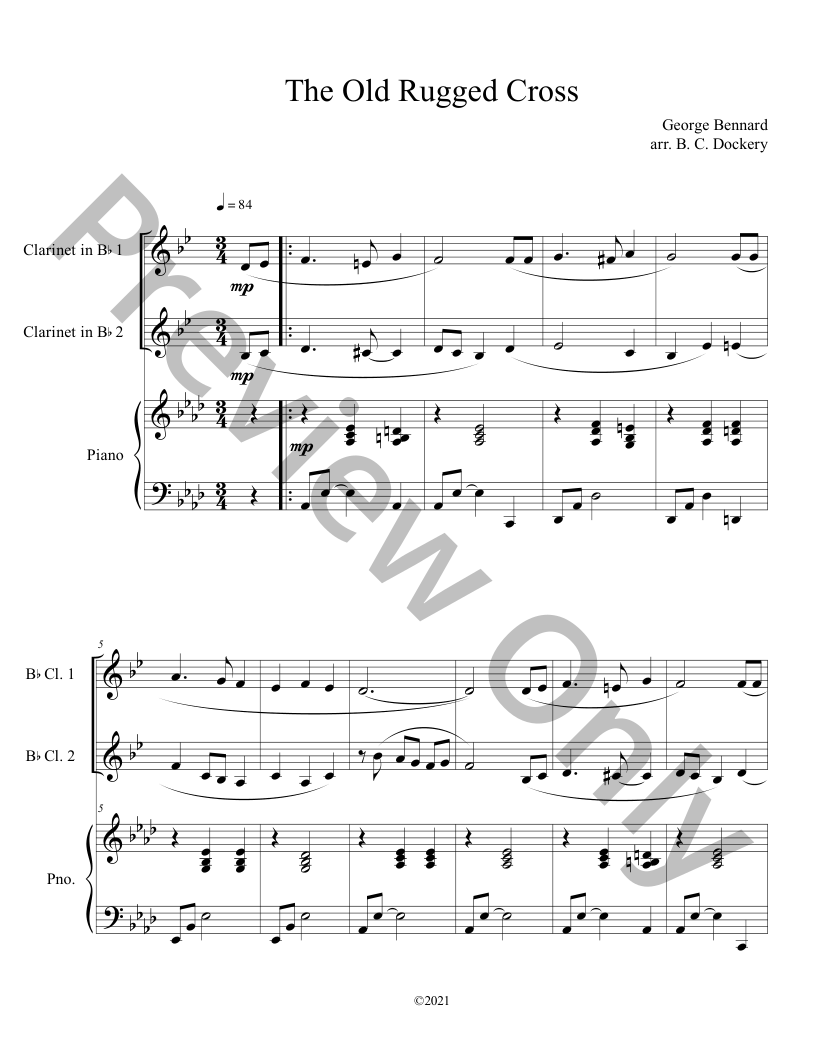 10 Easter Duets for 2 Clarinets and Piano - Vol. 2 P.O.D
