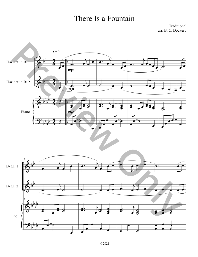 10 Easter Duets for 2 Clarinets and Piano - Vol. 2 P.O.D