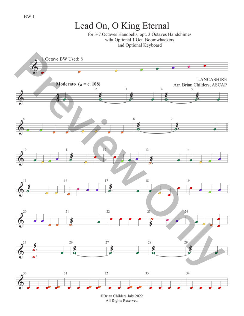 Lead On, O King Eternal 3-7 Octaves