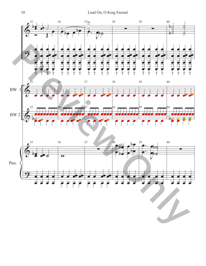 Lead On, O King Eternal 3-7 Octaves