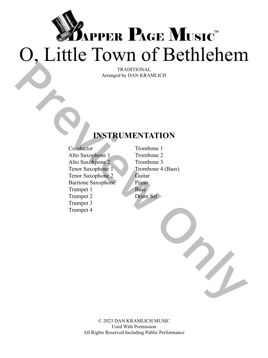 O, Little Town of Bethlehem P.O.D.