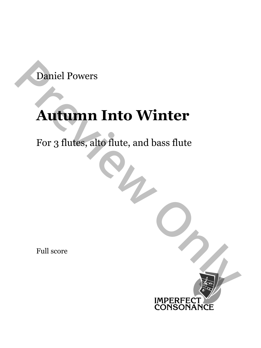 Autumn Into Winter P.O.D.