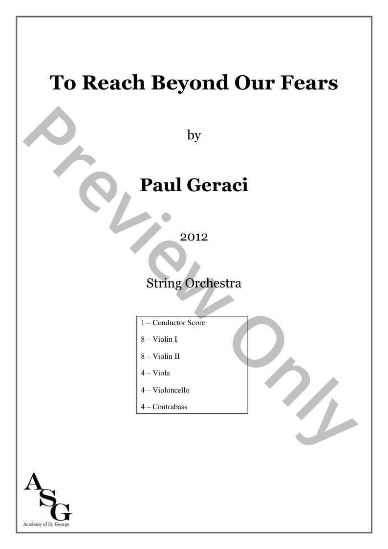 To Reach Beyond Our Fears P.O.D