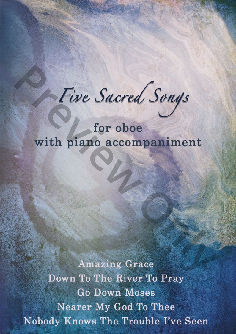 Five Sacred Songs - Oboe with Piano Accompaniment P.O.D