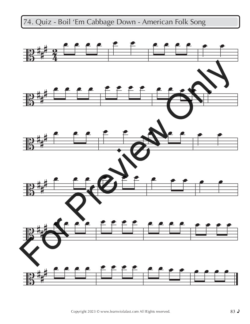 Learn Viola Fast - Book 1 P.O.D.