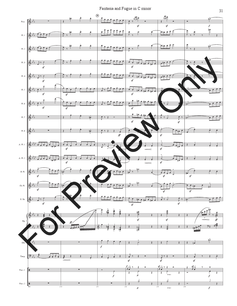 Fantasia and Fugue in C minor BMV 537 P.O.D