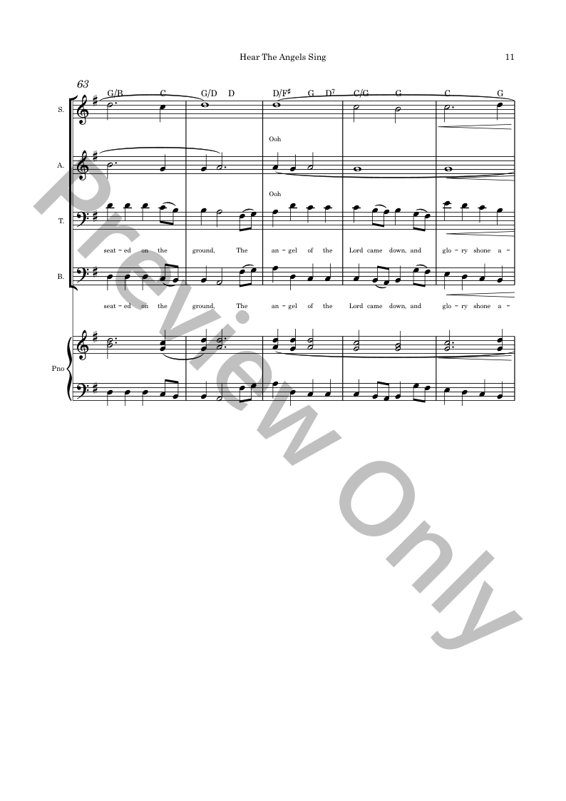 Christmas Angels Christmas Cantata SATB and piano with optional instruments P.O.D