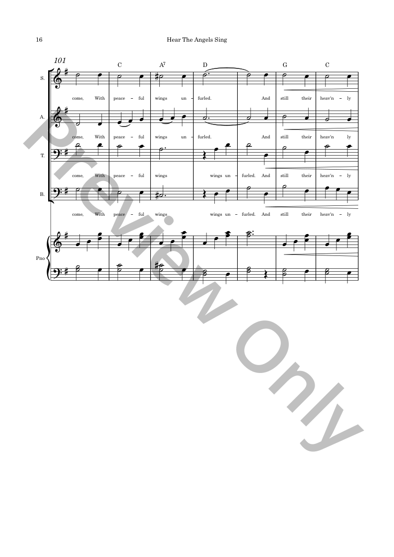 Christmas Angels Christmas Cantata SATB and piano with optional instruments P.O.D