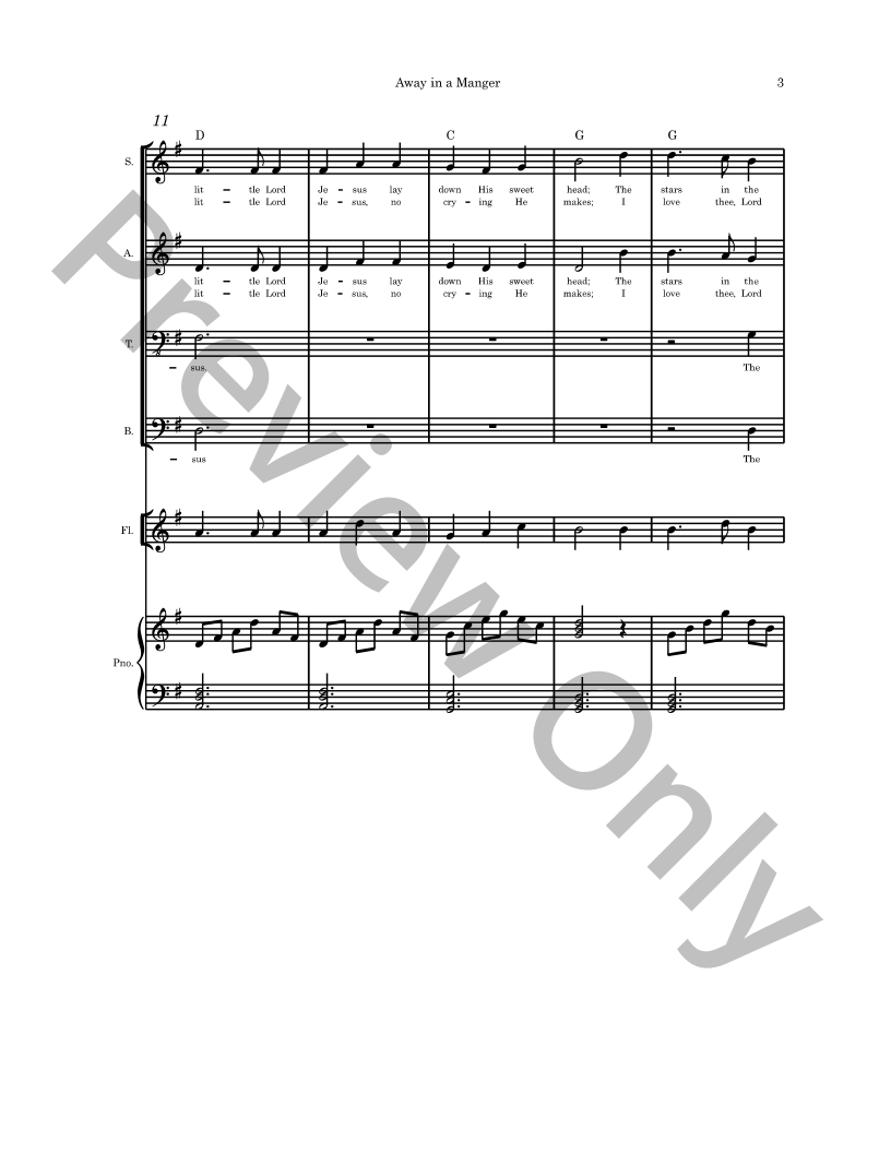 In The Stillness of the Night SATB Christmas Cantata with piano and optional instruments P.O.D