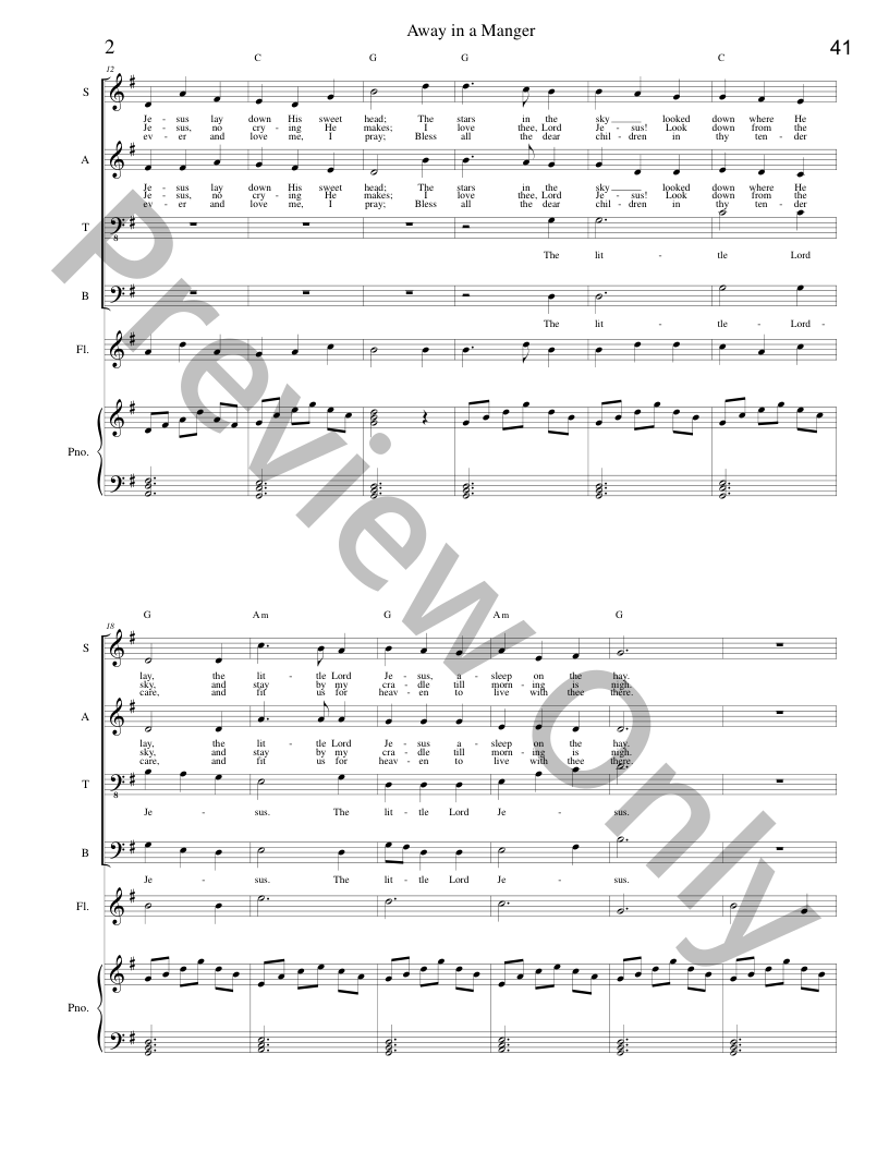 In The Stillness of the Night SATB Christmas Cantata with piano and optional instruments P.O.D