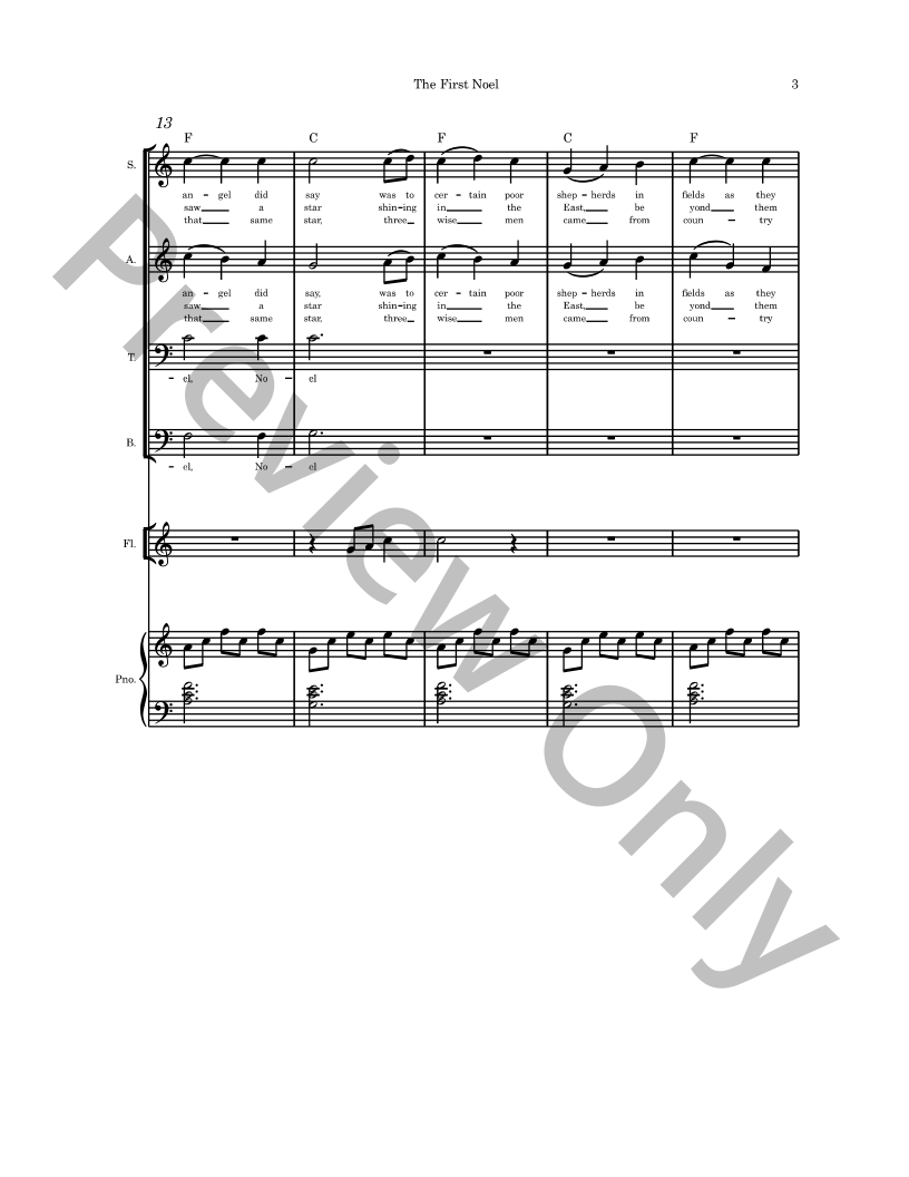 In The Stillness of the Night SATB Christmas Cantata with piano and optional instruments P.O.D