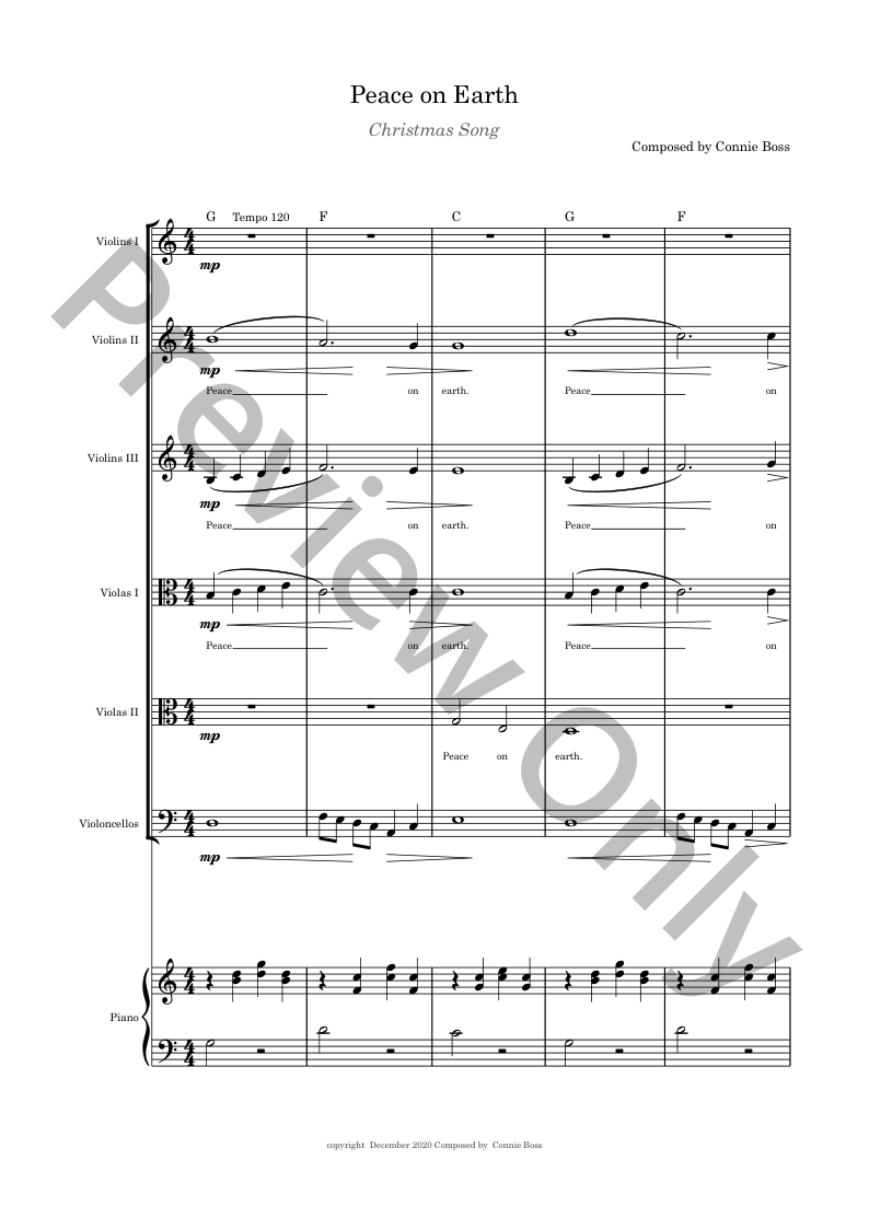 Christmas Strings Book 4 (violin, viola, cello) with piano P.O.D