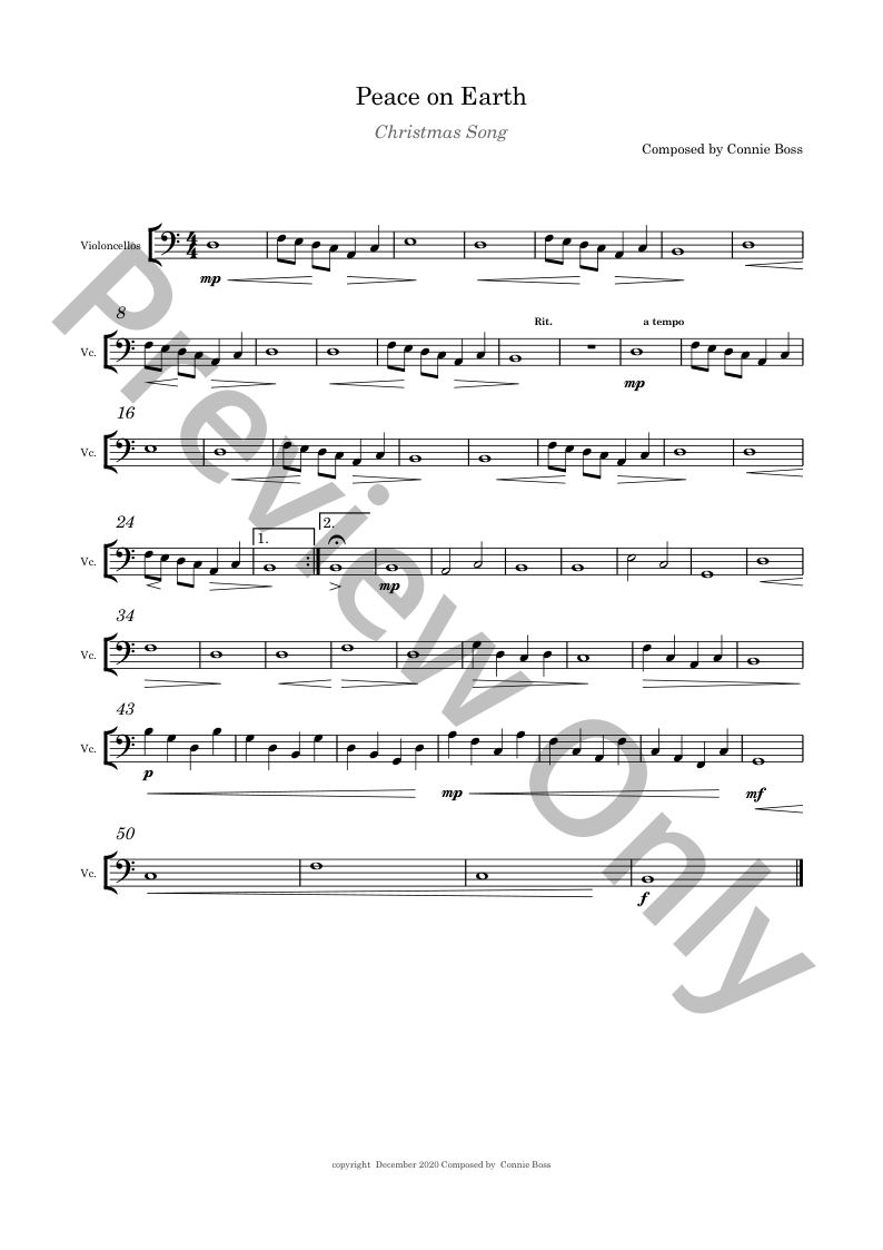 Christmas Strings Book 4 (violin, viola, cello) with piano P.O.D