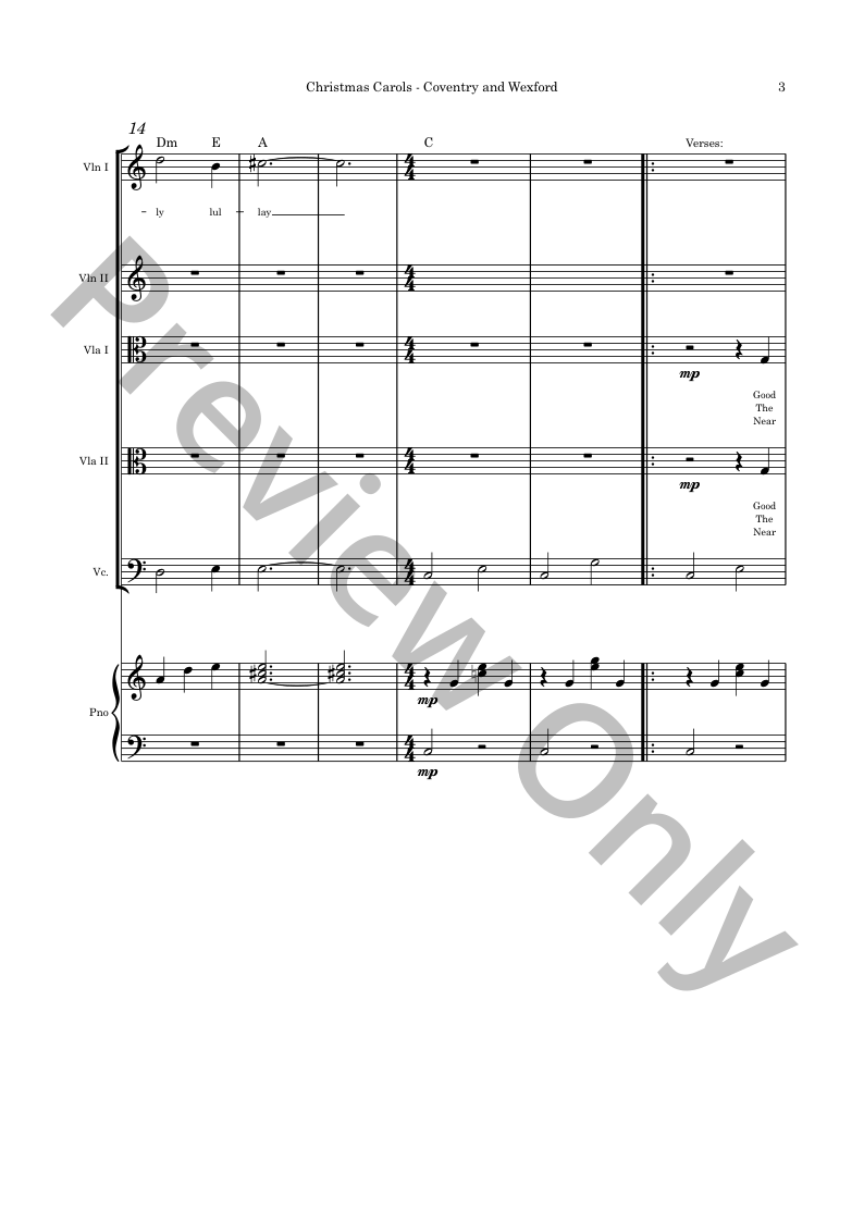 Christmas Strings Book 4 (violin, viola, cello) with piano P.O.D