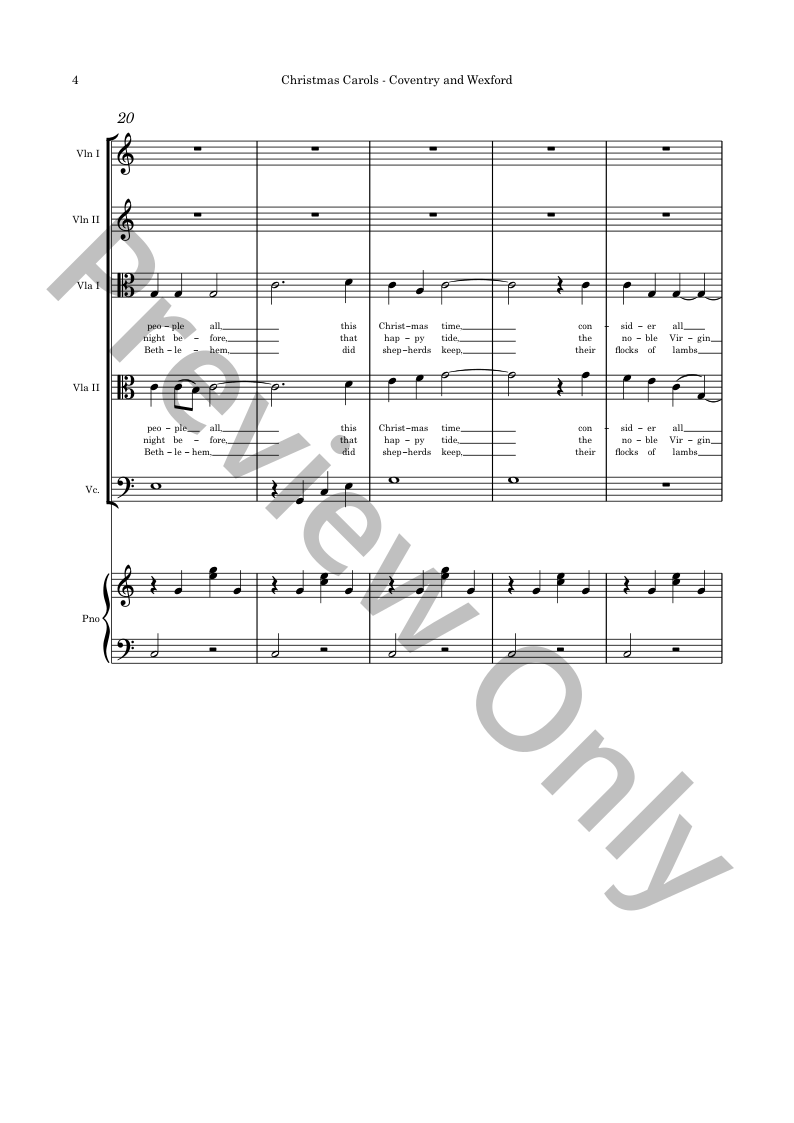 Christmas Strings Book 4 (violin, viola, cello) with piano P.O.D