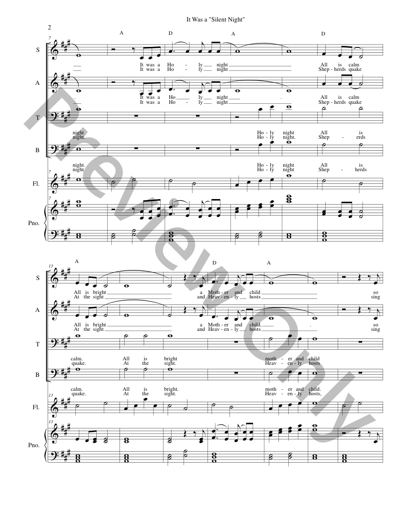 Christmas Originals SATB, piano and optional instruments composed by Connie Boss P.O.D