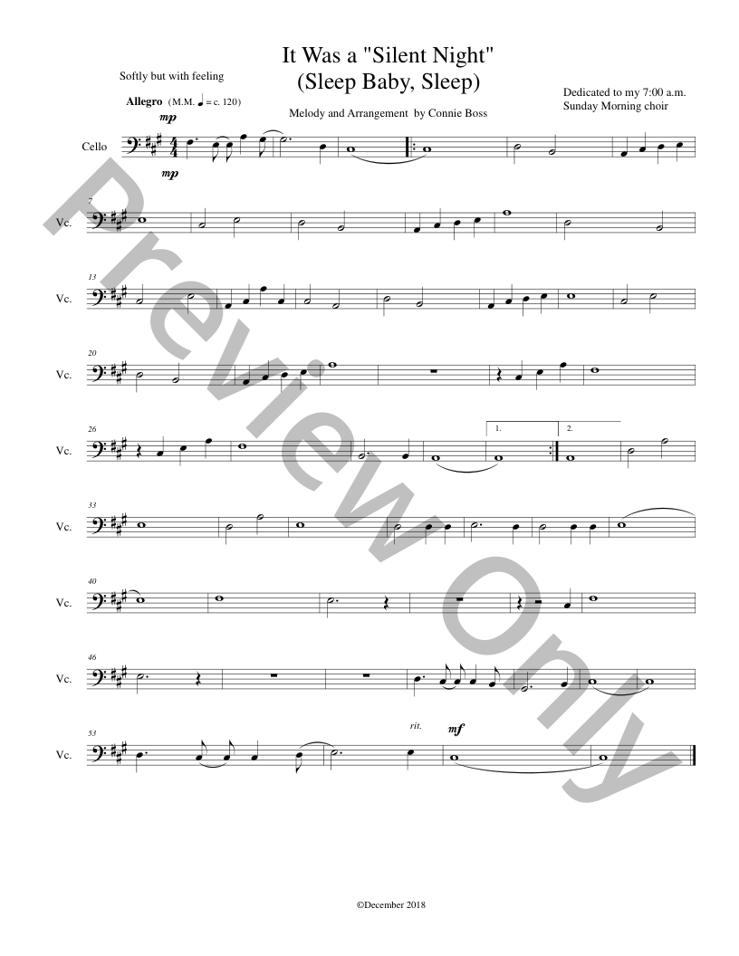 Christmas Originals SATB, piano and optional instruments composed by Connie Boss P.O.D