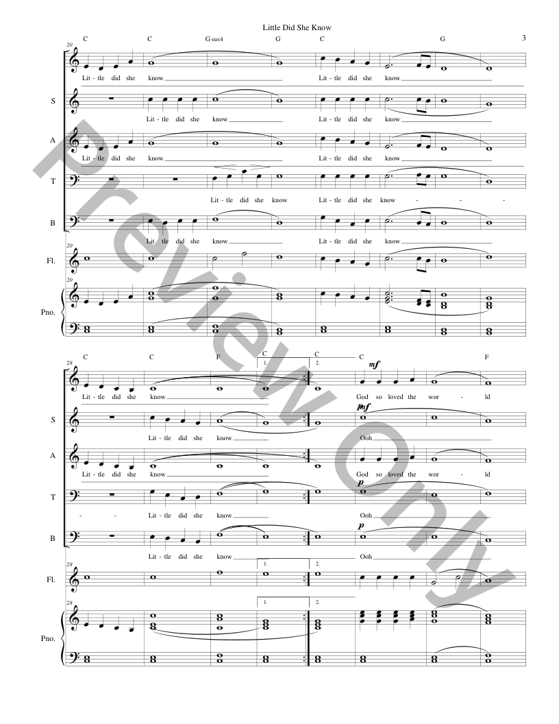 Christmas Originals SATB, piano and optional instruments composed by Connie Boss P.O.D