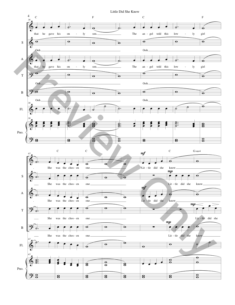 Christmas Originals SATB, piano and optional instruments composed by Connie Boss P.O.D