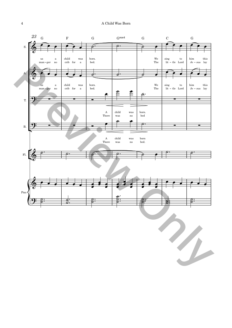 Christmas Originals SATB, piano and optional instruments composed by Connie Boss P.O.D