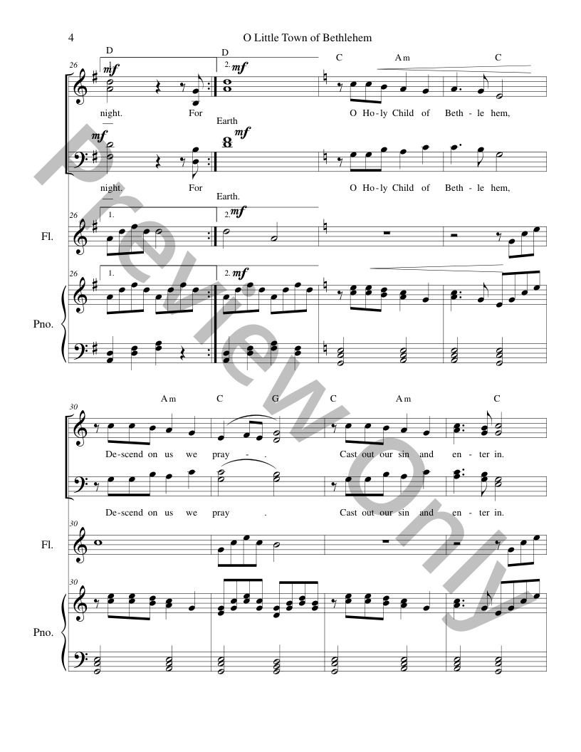 Christmas Originals SATB, piano and optional instruments composed by Connie Boss P.O.D