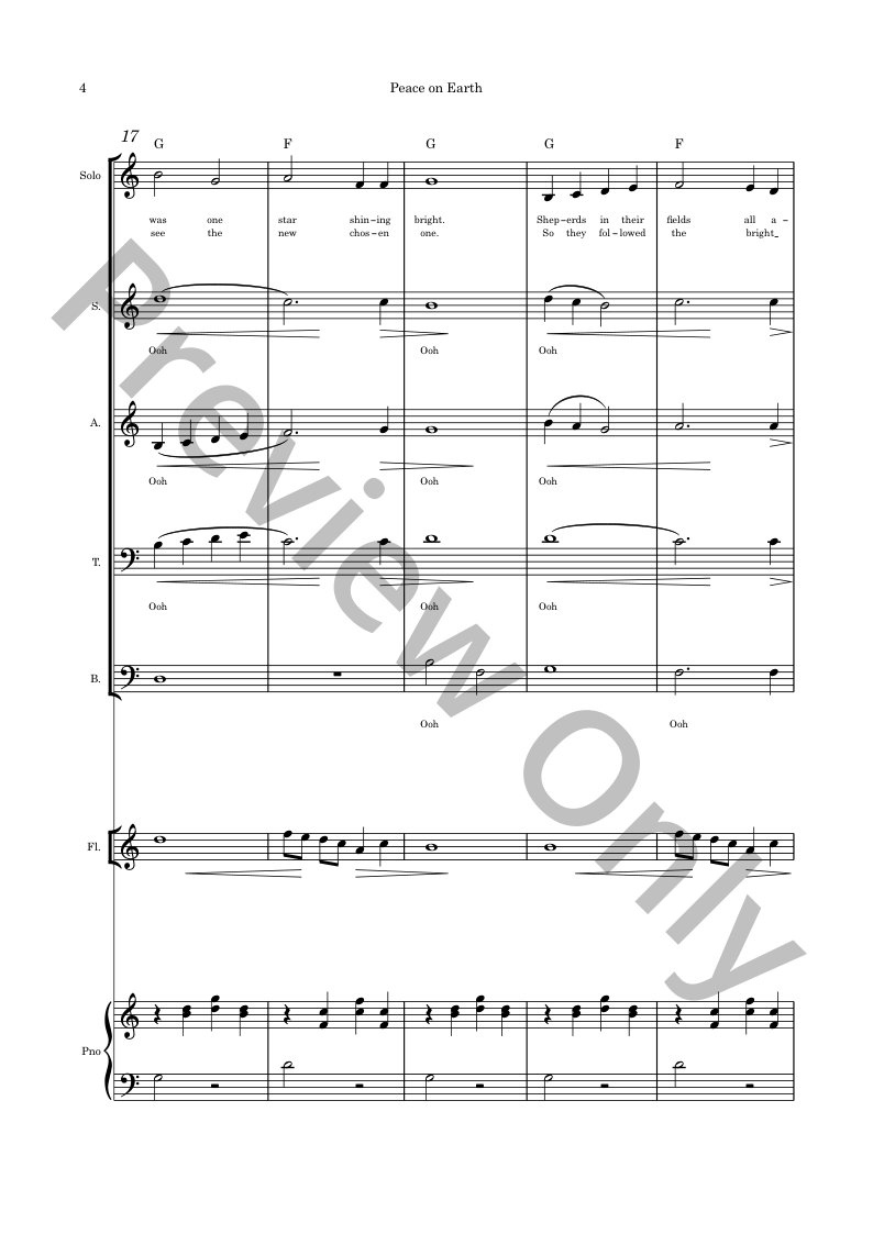 Christmas Originals SATB, piano and optional instruments composed by Connie Boss P.O.D