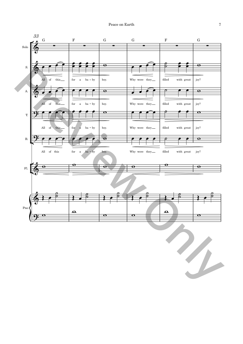 Christmas Originals SATB, piano and optional instruments composed by Connie Boss P.O.D