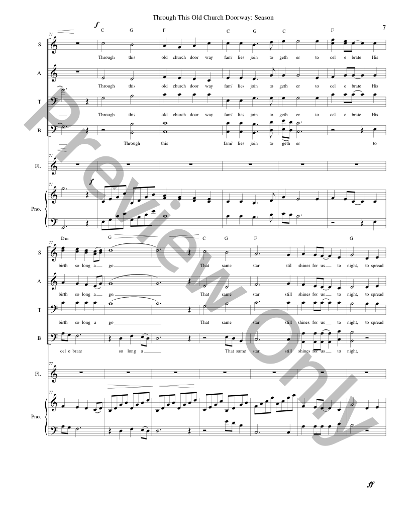 Christmas Originals SATB, piano and optional instruments composed by Connie Boss P.O.D