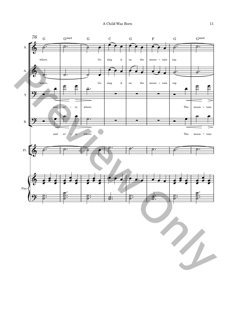 Christmas Originals SATB, piano and optional instruments composed by Connie Boss P.O.D