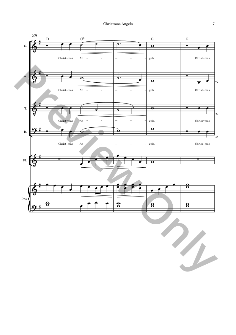 Christmas Originals SATB, piano and optional instruments composed by Connie Boss P.O.D