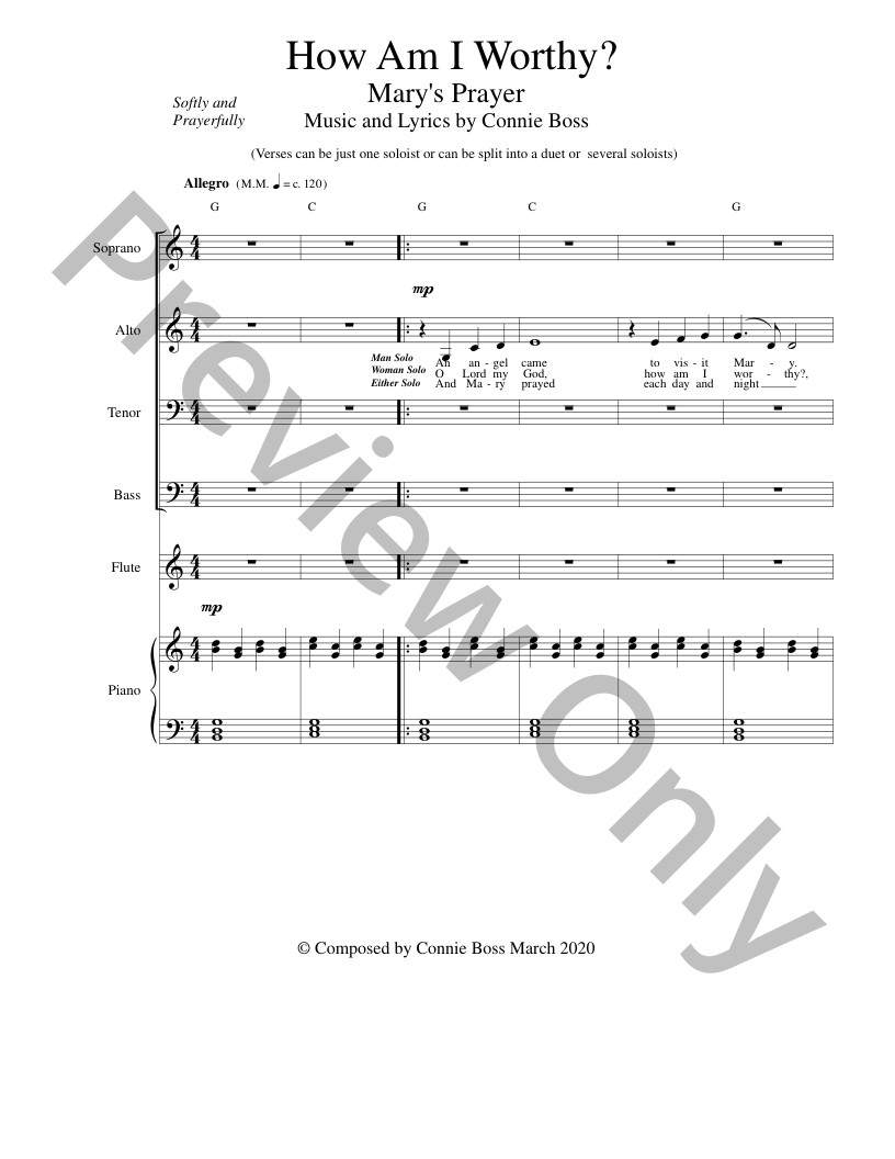 Christmas Originals SATB, piano and optional instruments composed by Connie Boss P.O.D