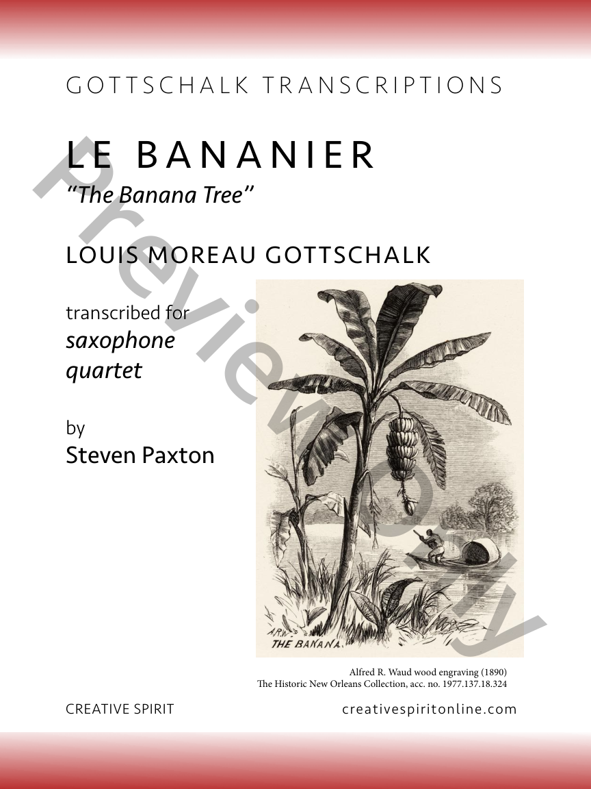 BANANIER, LE for Saxophone Quartet P.O.D