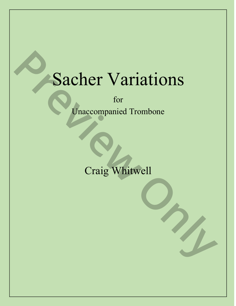 Sacher Variations P.O.D