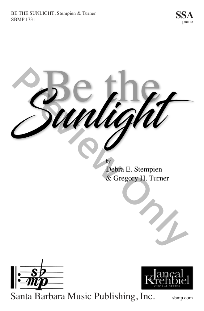 Be the Sunlight LARGE PRINT P.O.D.