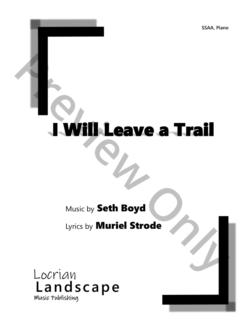 I Will Leave a Trail P.O.D