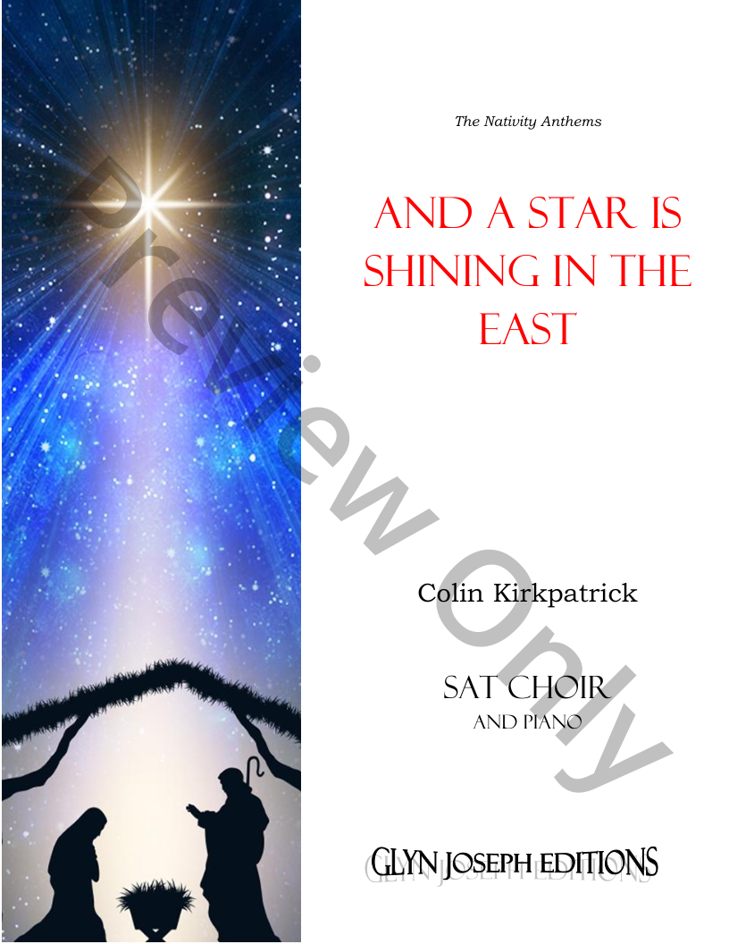 And a Star is Shining in the East (SAT Choir accompanied)  P.O.D
