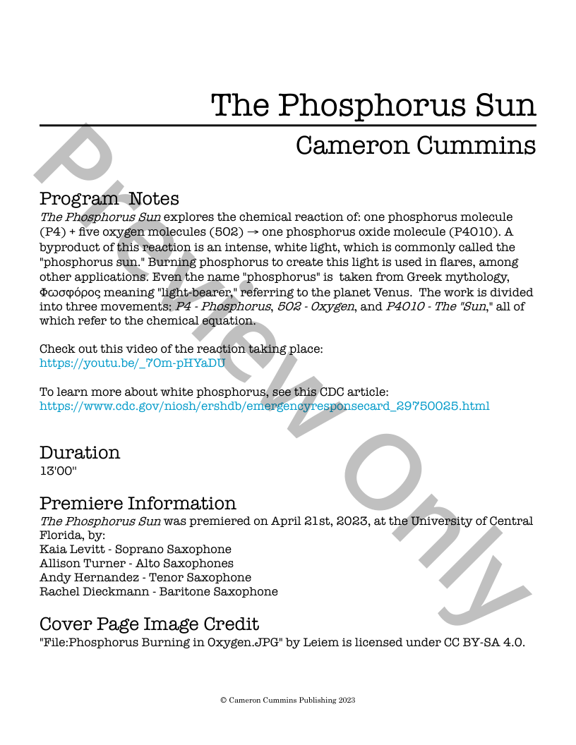 The Phosphorus Sun P.O.D