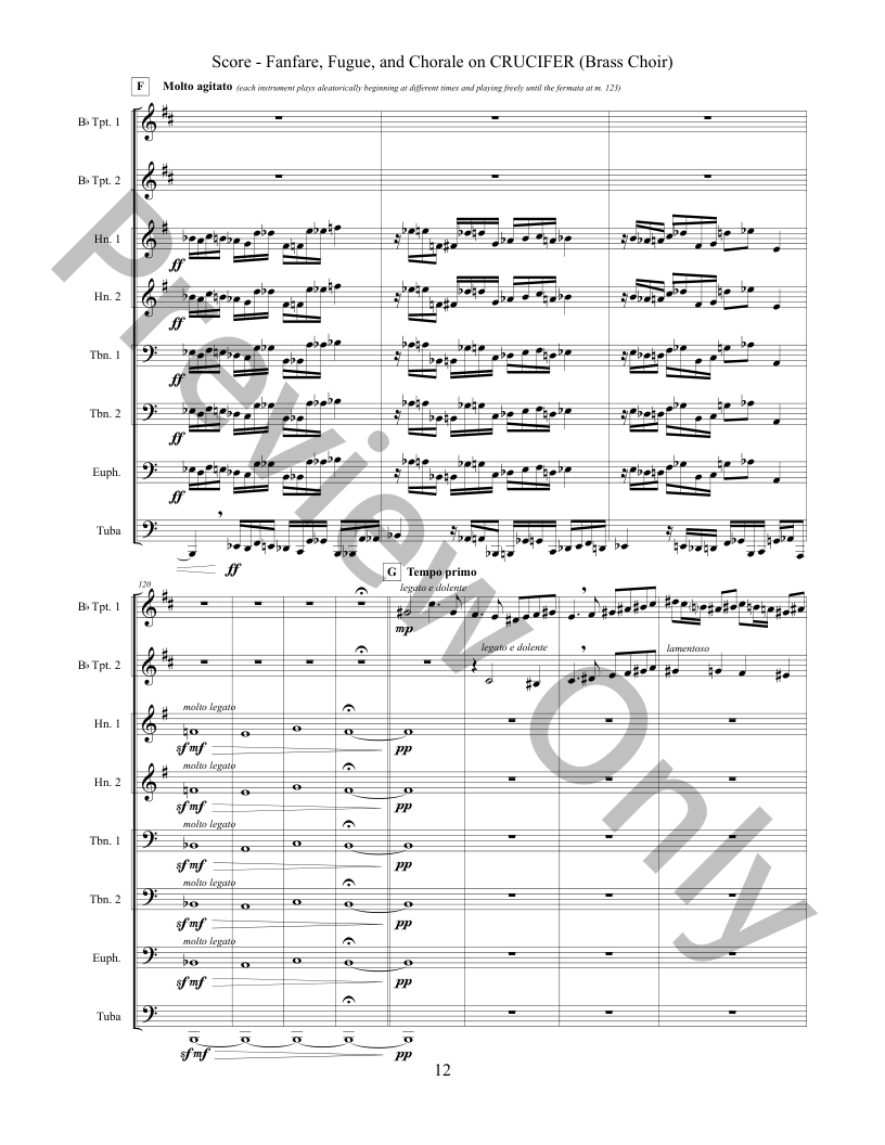 Fanfare, Fugue, and Chorale on CRUCIFER P.O.D