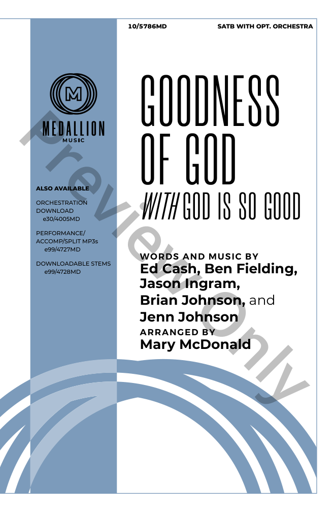 Goodness of God Large Print Edition P.O.D.