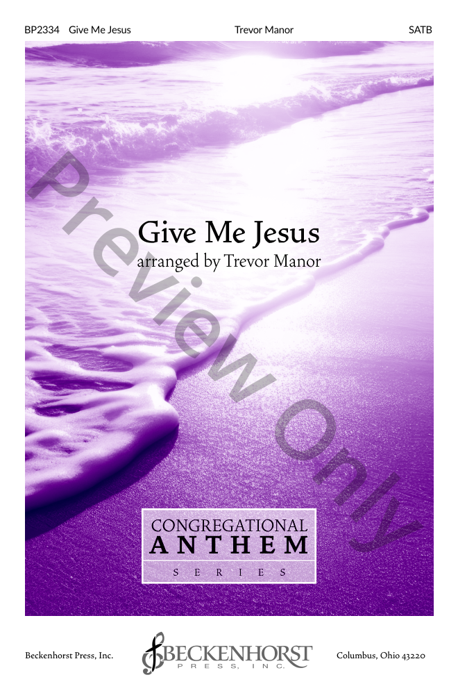 Give Me Jesus Large Print Edition P.O.D.