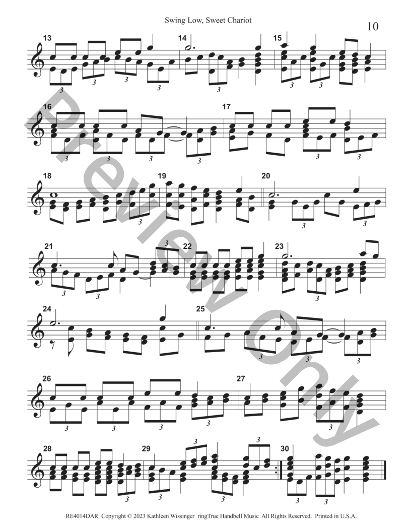 12 Bells for spirituals D5-A6 2-3 OCTAVE