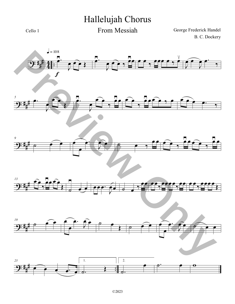 20 Classical Themes for Cello Solo with Piano Accompaniment P.O.D