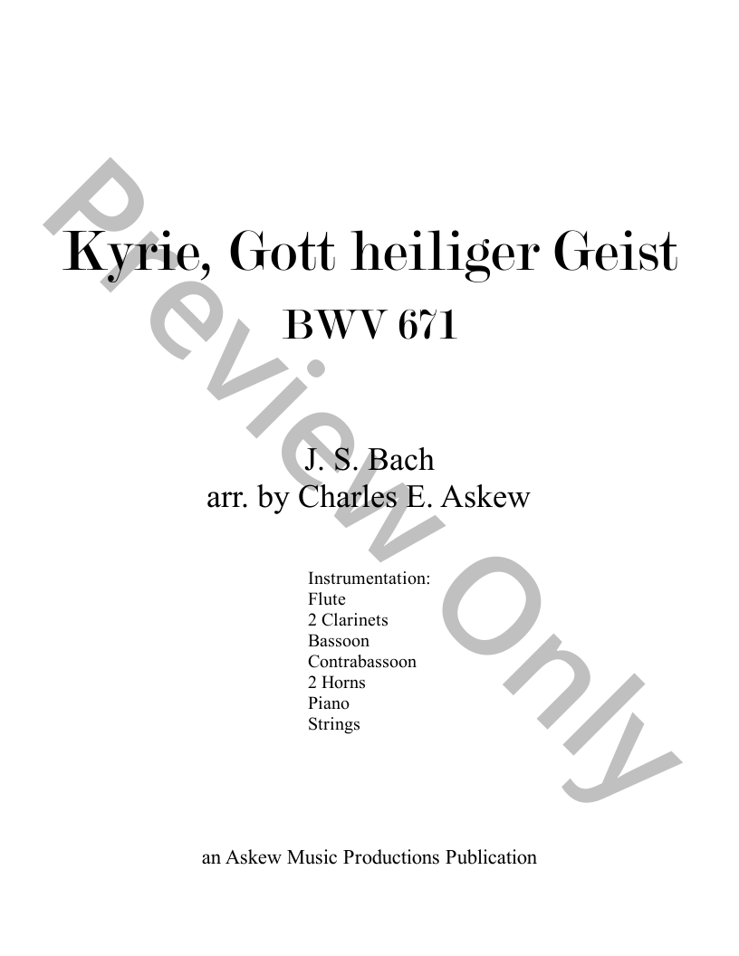 Kyrie, Gott heiliger Geist P.O.D