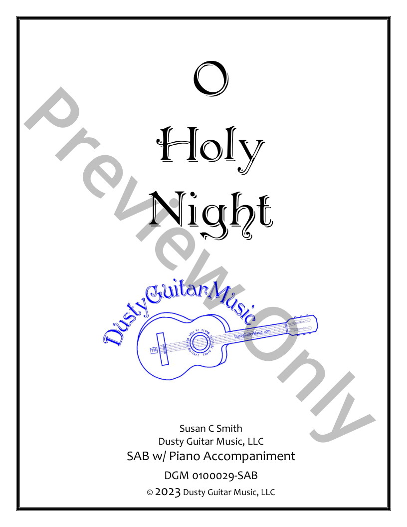 O Holy Night - SAB P.O.D