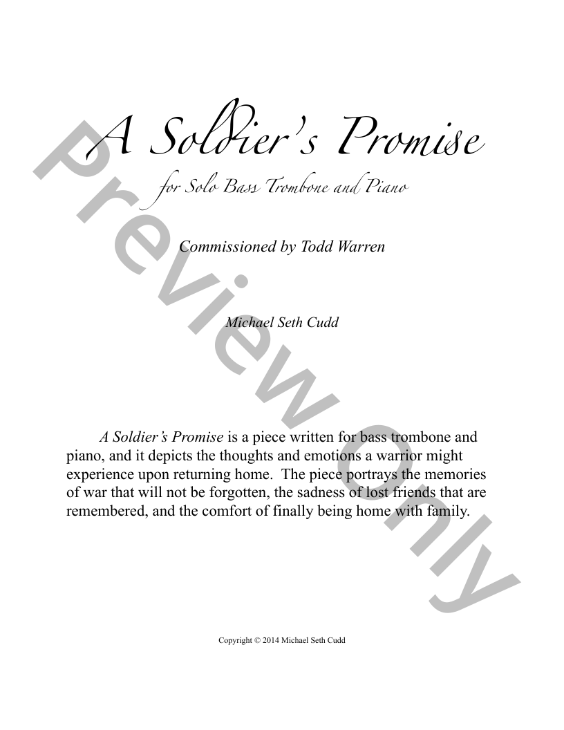 A Soldier's Promise P.O.D